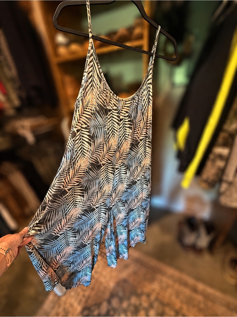 Natural Reflections Palm-Print Romper